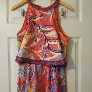 Colorful Floral Halter Top